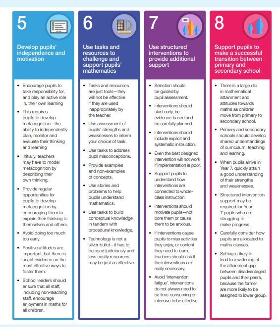 Eef 5 o 8 recommendations