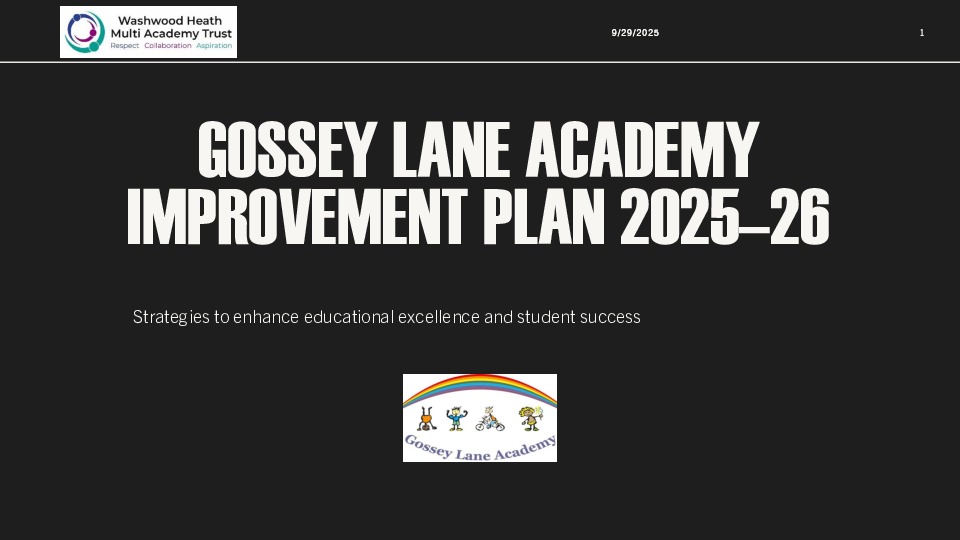 Gossey lane aip parent summary slide