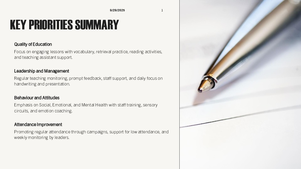 Gossey lane aip parent summary slidepg 2